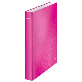 Leitz laminiertes Ringbuch WOW, 2-Ringe, 40 mm, pink metallic, 1 Stück Artikelbild