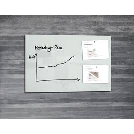sigel Schreibtafel artverum®, Hartglas, magnetisch, 100 x 65 cm, weiss Artikelbild