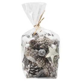 Borddekorasjon EDELWEISS 14cm mix hvit produktbilde