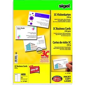 sigel Visitenkarten hochWeiss 250g 400 Stück Artikelbild