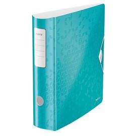 Leitz Qualitäts-Ordner WOW, Polyfoam, A4, 82mm, eisblau, 82x318x312mm, 1 Stück Artikelbild