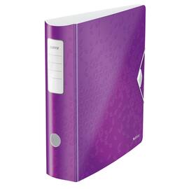 Leitz Qualitäts-Ordner WOW, Polyfoam, A4, 82mm, violett, 82x318x312mm, 1 Stück Artikelbild