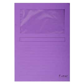 Exacompta Aktenhüllen Forever®, Sichtmappen, 120 g/m², A4, violett, 100 Stück Artikelbild