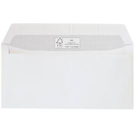 MAILmedia® Briefumschlag, ohne Fenster, haftklebend, DIN lang, 220x110mm, 100g/m², weiss, 500 Stück pro Packung, 1 Packung Artikelbild