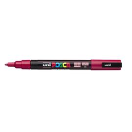 Paintmarker UNI Posca PC-3M mørk rød produktbilde