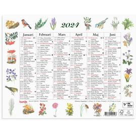Burde Väggkalender Lilla Naturalmanackan - 5045 produktfoto