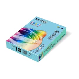 Maestro Kopierpapier Color, Farbpapier, buntes Druckerpapier, eisblau, 80g, A5, 1000 Blatt, 5 Packungen Artikelbild