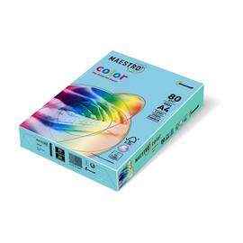 Maestro Kopierpapier Color, Farbpapier, buntes Druckerpapier, eisblau, 80g, A5, 1000 Blatt, 5 Packungen Artikelbild