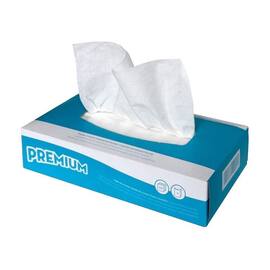 racon Kosmetiktücher Premium, Tissue, 2-lagig, hochweiß, 20x21cm, 100 Tücher, 1 Packung Artikelbild