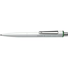 SCHNEIDER Kugelschreiber K3 biosafe, mit Druckmechanik, Weiß, Schreibfarbe: Grün, 1 Stück Artikelbild