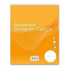Spiralblock stenogram 170x210mm stödlinjer produktfoto