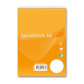 Spiralblock A6 60g 100 blad rutat produktfoto