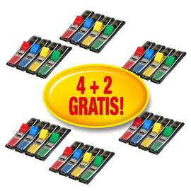 Post-it® Index Haftstreifen Mini, Haftmarker, 4+2 GRATIS, 4x35Blatt, sortiert, 1 Packung Artikelbild