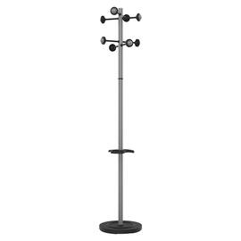 Unilux Garderobenständer Accueil, 8 Haken, 340x1750mm, grau, 1 Stück Artikelbild