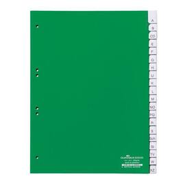Durable Register, A - Z, Kunststoff, A4, volle Höhe, 20 Blatt, grün, 1 Packung Artikelbild
