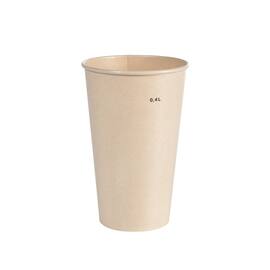 Drikkebeger DUNI bagasse 47cl (36) produktbilde