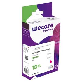 Wecare Bläckpatron,  kompatibel med  EPSON 18XL M, T1813, magenta singelpack produktfoto
