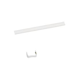Verschlussclip mit Drahtkante, weiß, 8x180mm,  3 Packungen Artikelbild