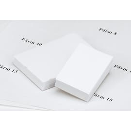Etikett instick för pärm, 60 x 60 mm, vit produktfoto