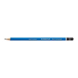 Staedtler Mars Blyertspenna, Mars Lumograph, HB-stift, sexkantig pennkropp, blå produktfoto