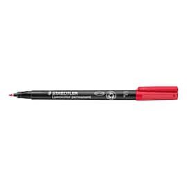 STAEDTLER Lumocolor Universalpenna Lumocolor® 318 permanent, tunn spets, 0,6 mm linjebredd, röd produktfoto