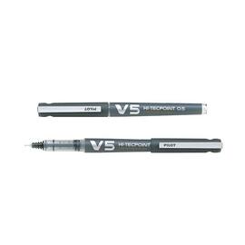 Pilot Begreen Bläckkulpenna, Begreen Hi-Tecpoint V5 rollerballpenna med stift, extra tunn spets på 0,5 mm, svart produktfoto