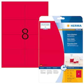 Herma Etikett 99,1x67,7mm Neon röd produktfoto