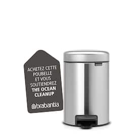 Pedalbøtte BRABANTIA V 3L Matt Stål produktbilde