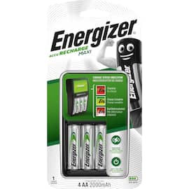 Energizer Batteriladdaren Maxi för AA- och AAA-batterier + 4 AA 2 000 mAh produktfoto