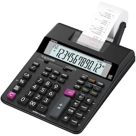 Casio Tischrechner HR-200RCE, Rechner, schwarz, 12-stellig, mit Druck, 1 Stück Artikelbild