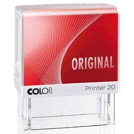 Colop Stempel 20L, ORIGINAL, 38x14 mm, selbstfärbend, Druckfarbe: rot, 1 Stück Artikelbild