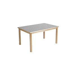 Linoleumbord 80x140cm höjd 58cm ljusgrå produktfoto