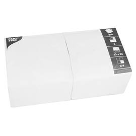 PAPSTAR Servietten, 3-lagig, 33x33cm, 1/4 Falz, weiß, 50 Stück Artikelbild