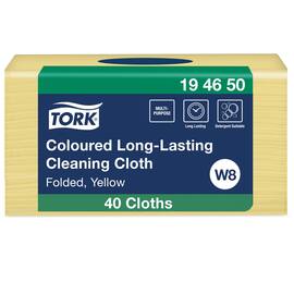 Tork Rengöringsduk Premium W8 gul produktfoto