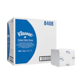 Kleenex® Ultravikt toalettpapper, 2-lagers, 200 ark, 125 mm, vit produktfoto