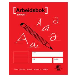 Arbeidsbok 17x21 80g 17mm linjert produktbilde