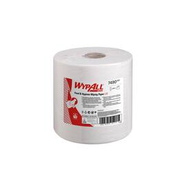 Wypall* Torkrulle L10 extra, 1 lager, 630 ark, centrummatad rulle, 185 mm, vita produktfoto