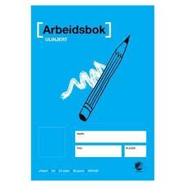 Arbeidsbok A4 80g ulinjert produktbilde