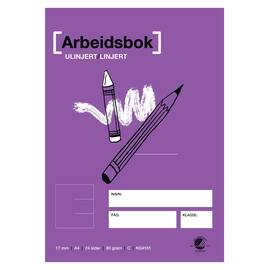 Arbeidsbok A4 80g 17mm ulinjert/linjert produktbilde