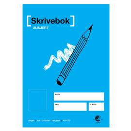 Skrivebok A4 80g 24bl ulinjert produktbilde