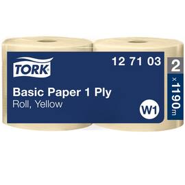Industritørk TORK Basic W1 1190m gul (2) produktbilde