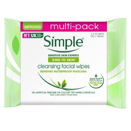 Renseserviett SIMPLE ansikt (2x25) produktbilde