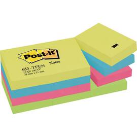 Post-it® Haftnotizen Energy neon, sortiert, 51x38 mm Artikelbild