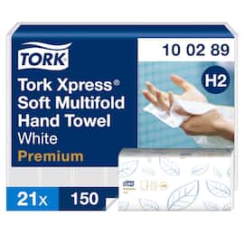 Tork Premium Handtücher, extraweich, mit Perforierung, 21,2 x 25,5 cm Artikelbild