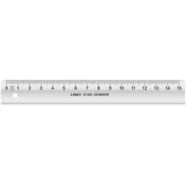 Linjal LINEX  mm inndelt 15cm produktbilde