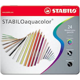 STABILO Färgpennor, Aquacolor, akvarell, sexkantig pennkropp, olika blyfärger produktfoto