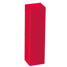 Flaschenkarton Amsterdam für 1 Flasche, Öffnung schmalseitig, 90x90x355mm, rot, 1 Stück Artikelbild
