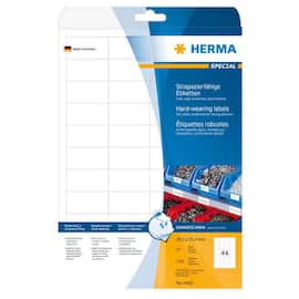Herma Folien-Etiketten 4691, 66x33,8mm (LxB), stark haftend, weiss, 600 Stück pro Packung, 1 Packung Artikelbild
