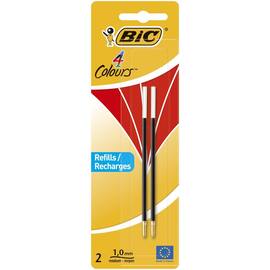 BIC® Nachfüllminen für Mehrfarbenkugelschreiber 4Colours, rot, 2 Stück pro Packung, 1 Packung Artikelbild