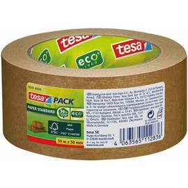 tesa® tesapack Verpackungsklebeband ecoLogo, Packband, Klebeband, braun, 50mm, 1 Rolle Artikelbild
